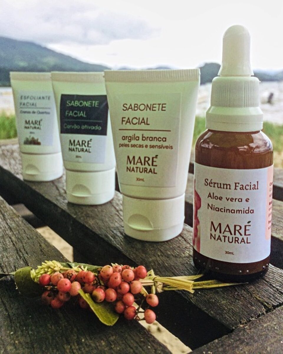 Linha facial Maré Natural com o Sérum Facial
